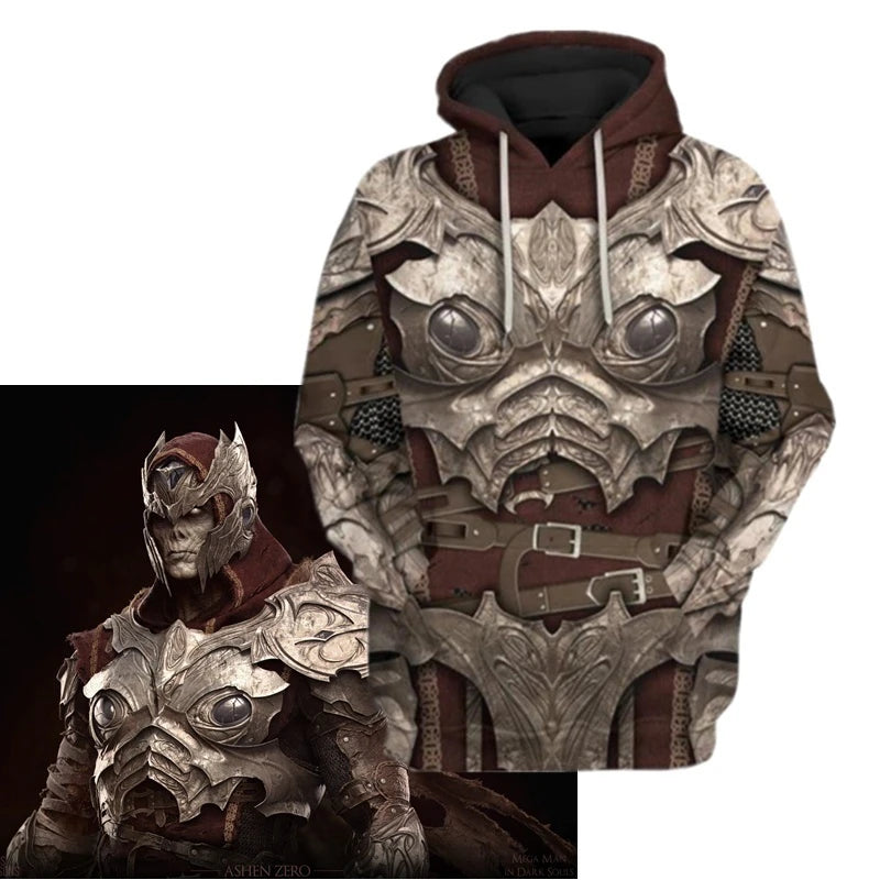 Men's And Women's 3d Printed Popular Game Dark Souls Hoodie New Fashion Casual Hooded Sweatshirt Cool Sport Oversized Loose Top