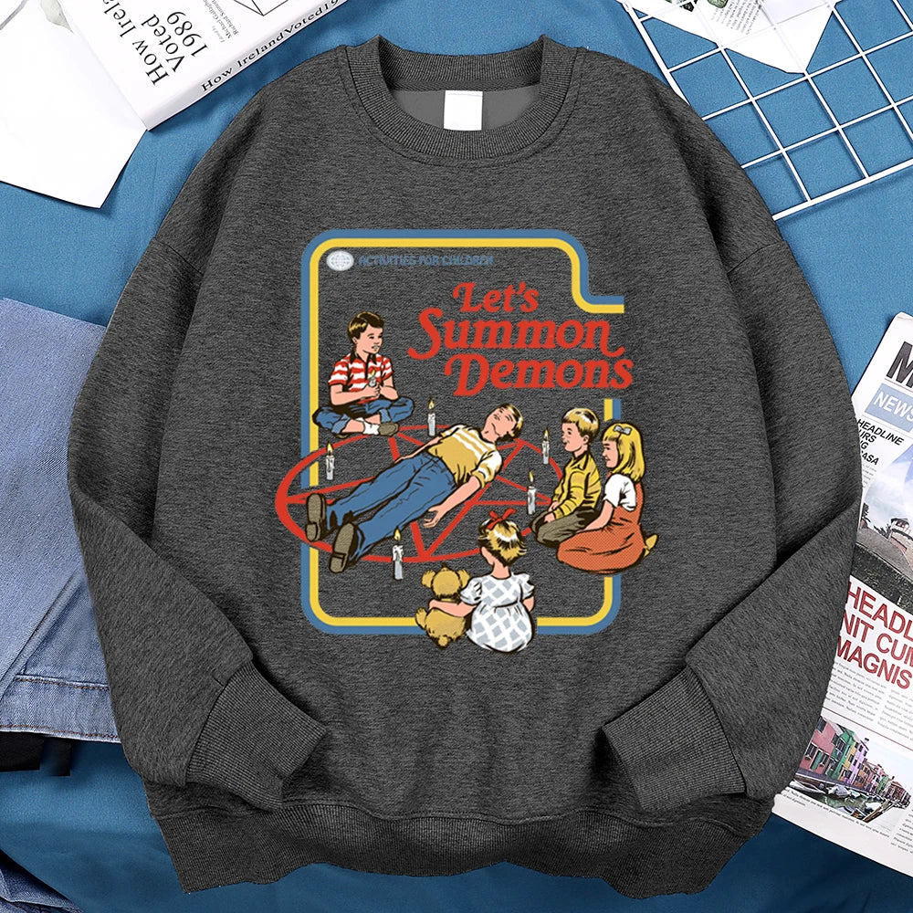 Let'S Summon Demons Master Hoodie Men Women Sweatshirt Loose Warm Clothes Personality Autumn Hoody Couple Harajuku Sportswear