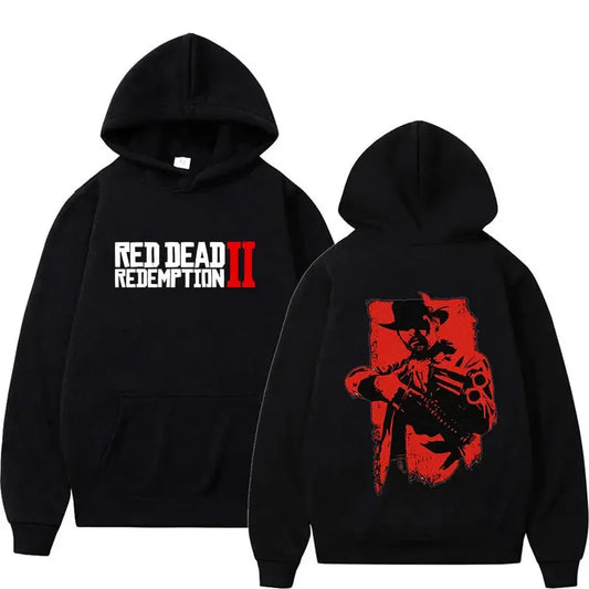 Red Dead Redemption 2 Arthur Morgan Hoodie Men Women Retro Gothic Pullover Sweatshirt Casual Fashion Oversized Hooded Streetwear