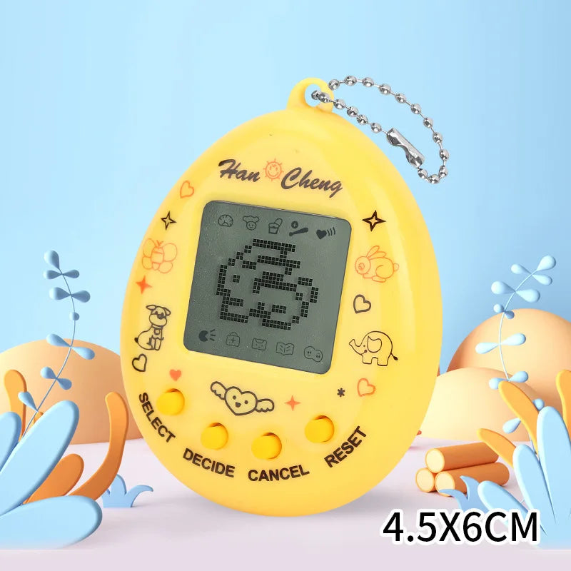 Virtual Pet Tamagotchi Toy in Russian Original German Spanish Polish Electronic Animals Kid Play Game Boy Pixel Pendant Keychain