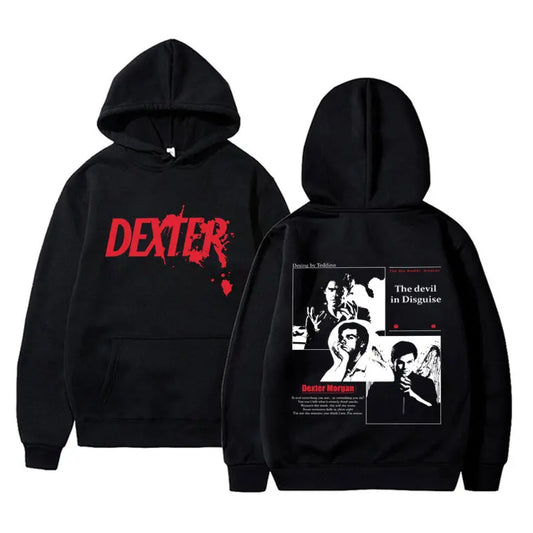 TV Play Dexter Morgan The Devil in Disguise Hoodie Men Women Casual Vintage Streetwear Male Fashion Oversized Pullover Hoodies