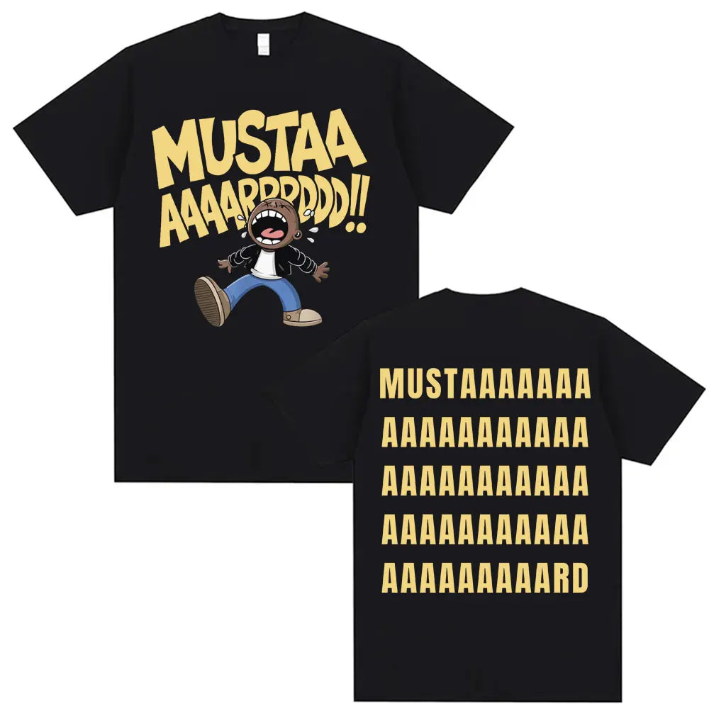 Kendrick Lamar Mustard T Shirts Unisex Harajuku Hip Hop Short Sleeve Popular Music T Shirt Men's Casual Cotton Oversized T-shirt