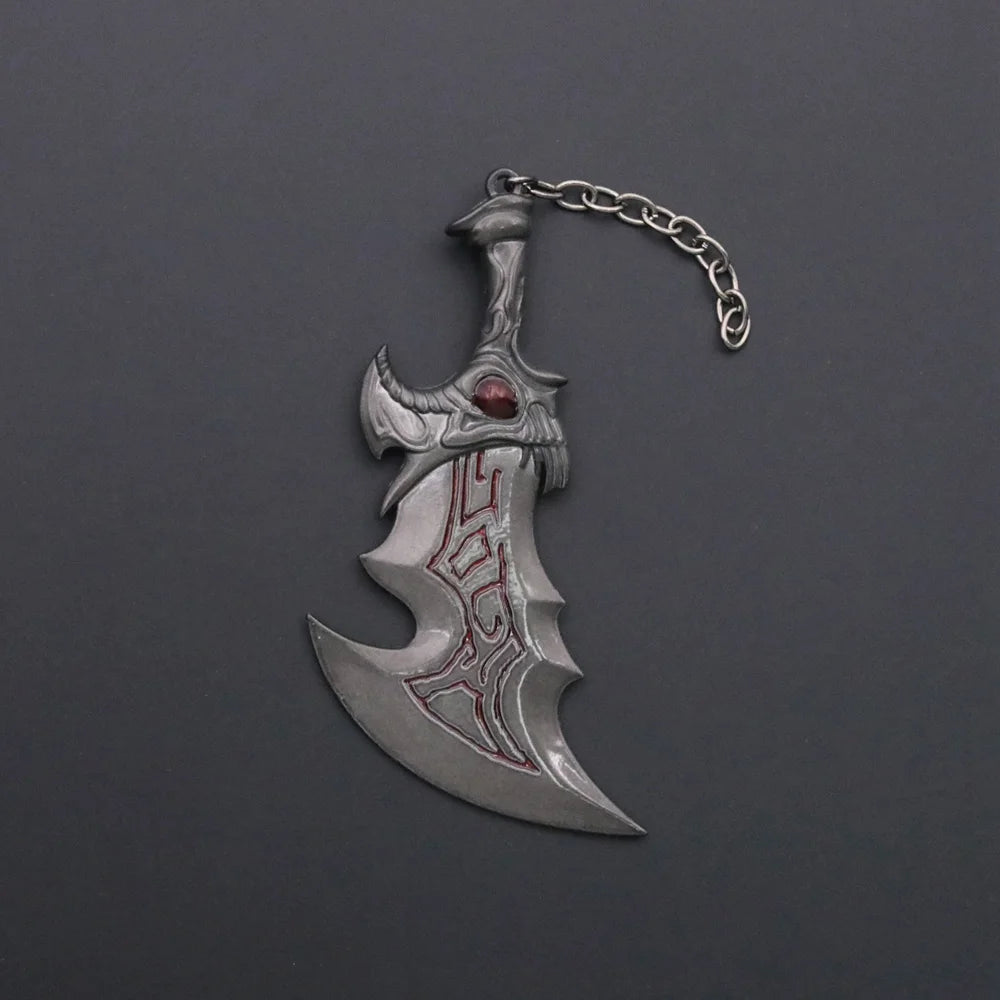 New God of War 5 Ragnarok Keychain Thor's Hammer Mjolnir Key Chain Levitan's Axe Keyring Blades of Exile Chaos Game Accessories