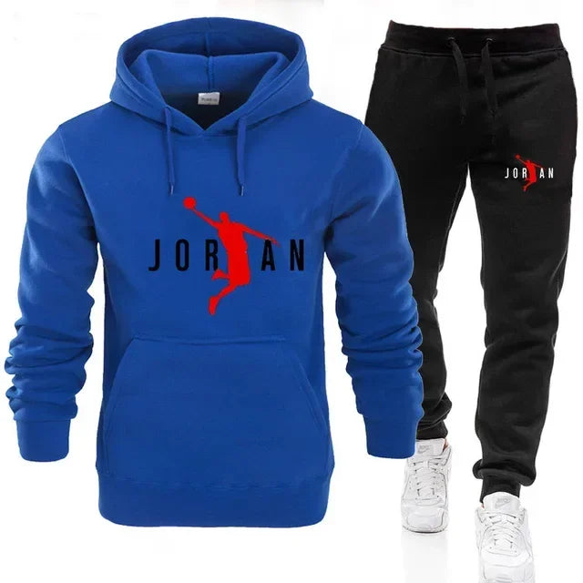 Autumn and Winter Men's Sports Hoodies and Sweatpants, Casual Plus-size Men's Suits 2025 Outdoor Jogging and Fitness Sets
