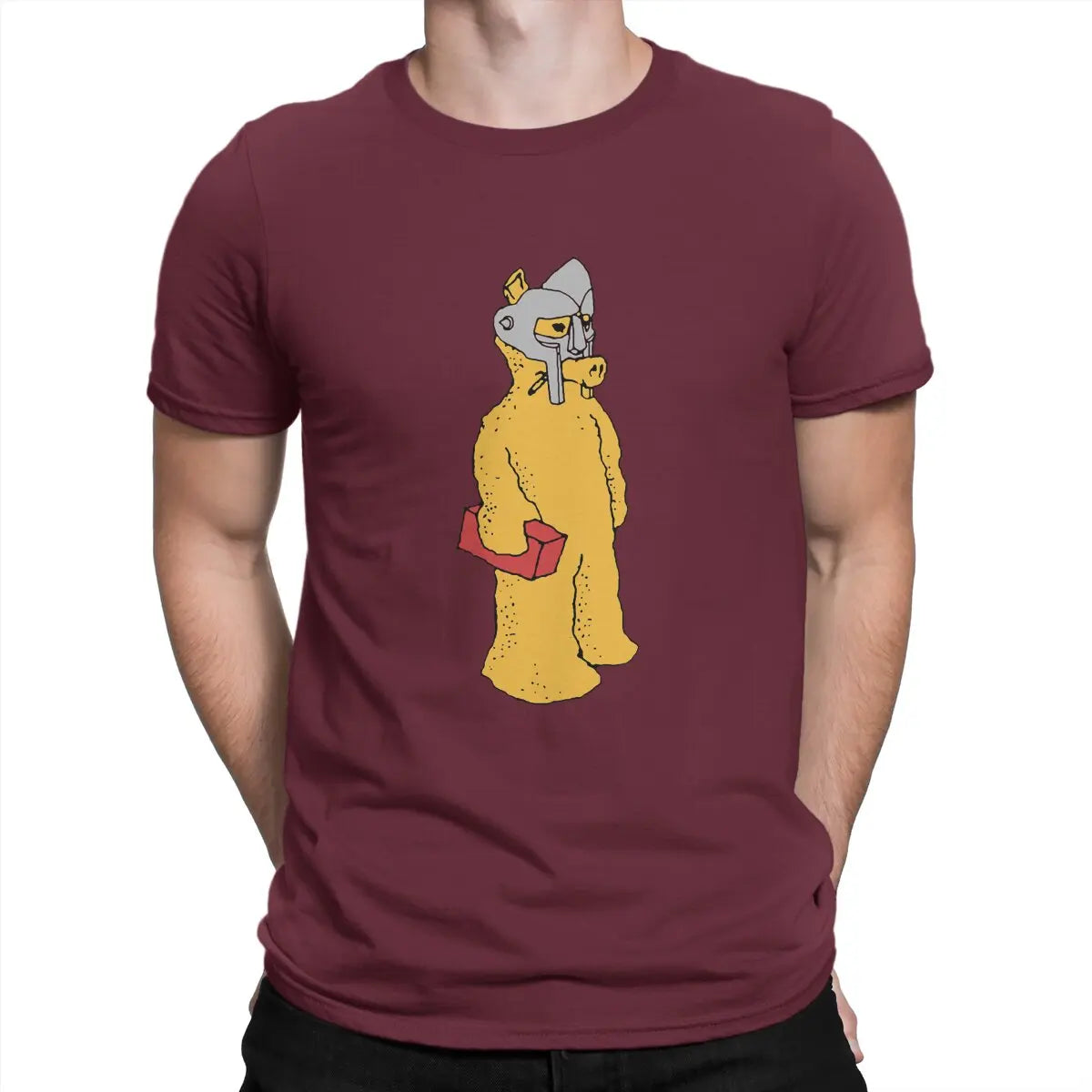 Quasimoto Funny Comic Interesting Newest TShirt for Men Brick and Mask Round Neck Pure Cotton T Shirt Personalize Gift Clothes