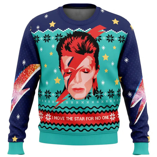 David Bowie Ugly Merry Christmas Sweater 2025 New Fashion Men Oversized Hoodie Pullover Tops Winter Women Sweatshirt