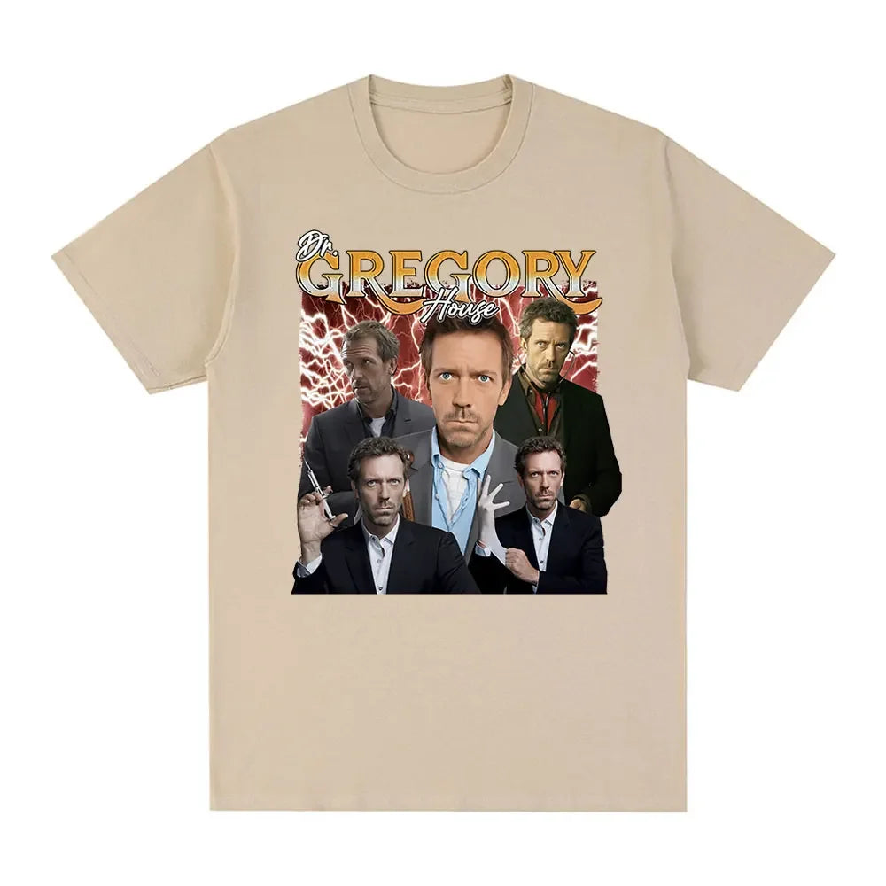 Dr Gregory House Md Funny Meme Graphic T Shirt Fashion Loose Short Sleeve T Shirts Men Women Clothing T-shirts