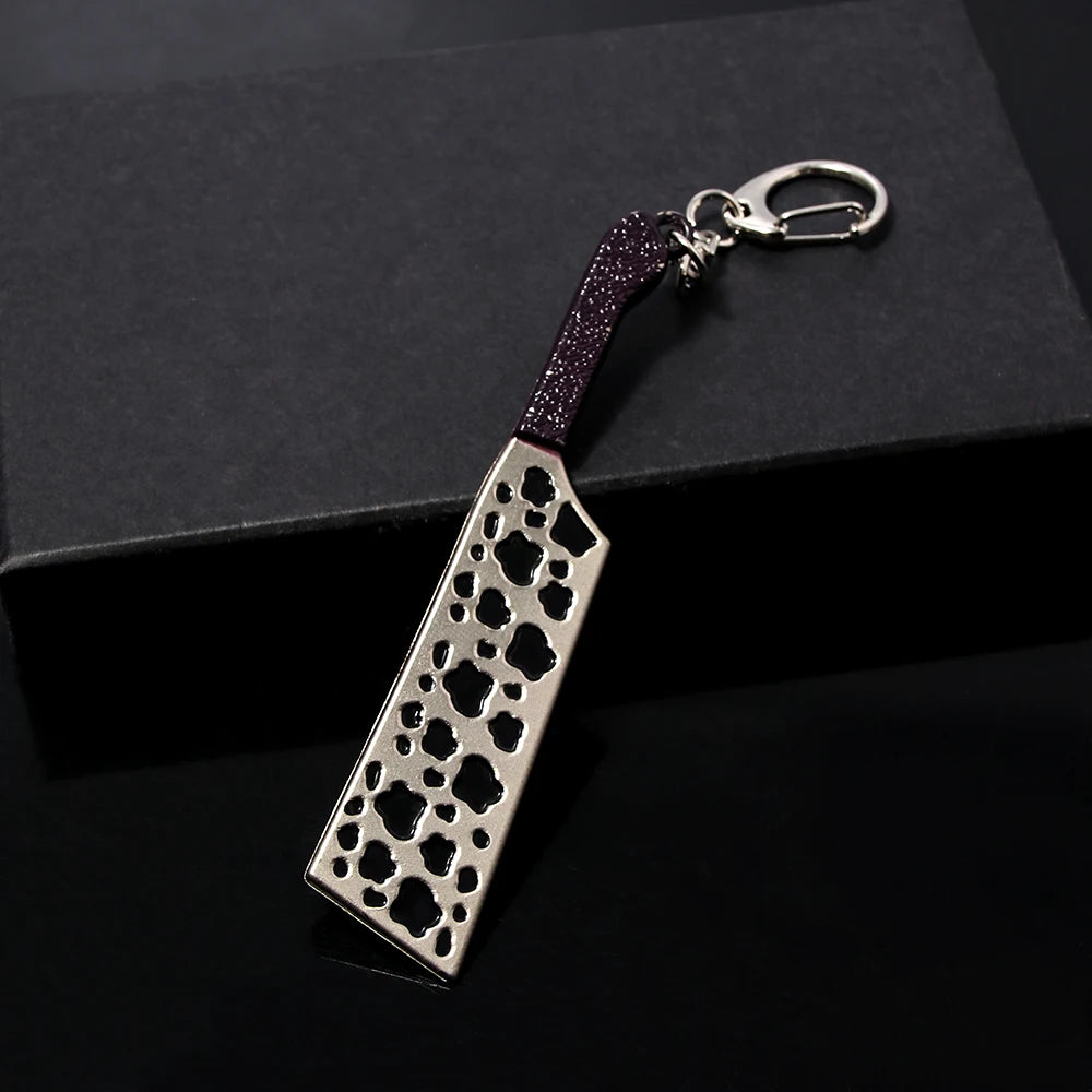 Anime Jujutsu Kaisen Keychain Nanami Kento Fushiguro Toji Weapon Model Pendant Keyring for Men Jewelry