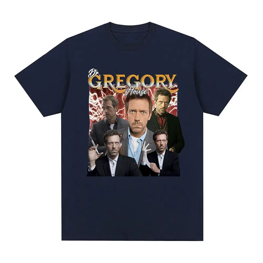 Dr Gregory House Md Funny Meme Graphic T Shirt Fashion Loose Short Sleeve T Shirts Men Women Clothing T-shirts