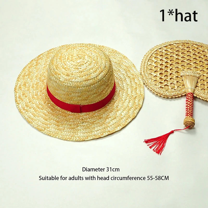 Luffy Anime Peripheral Straw Hat Group Two-dimensional Anime Original Hat Sunshade Sunscreen Best Birthday Gift