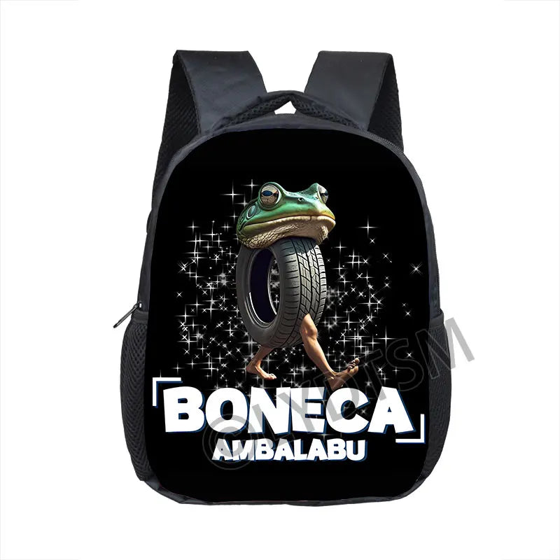 12inch Funny Italian Brainrot Small Backpack for 2-4 Years Old Tralalero Tralala Kids Baby Cartoon School Bags Children Bookbag
