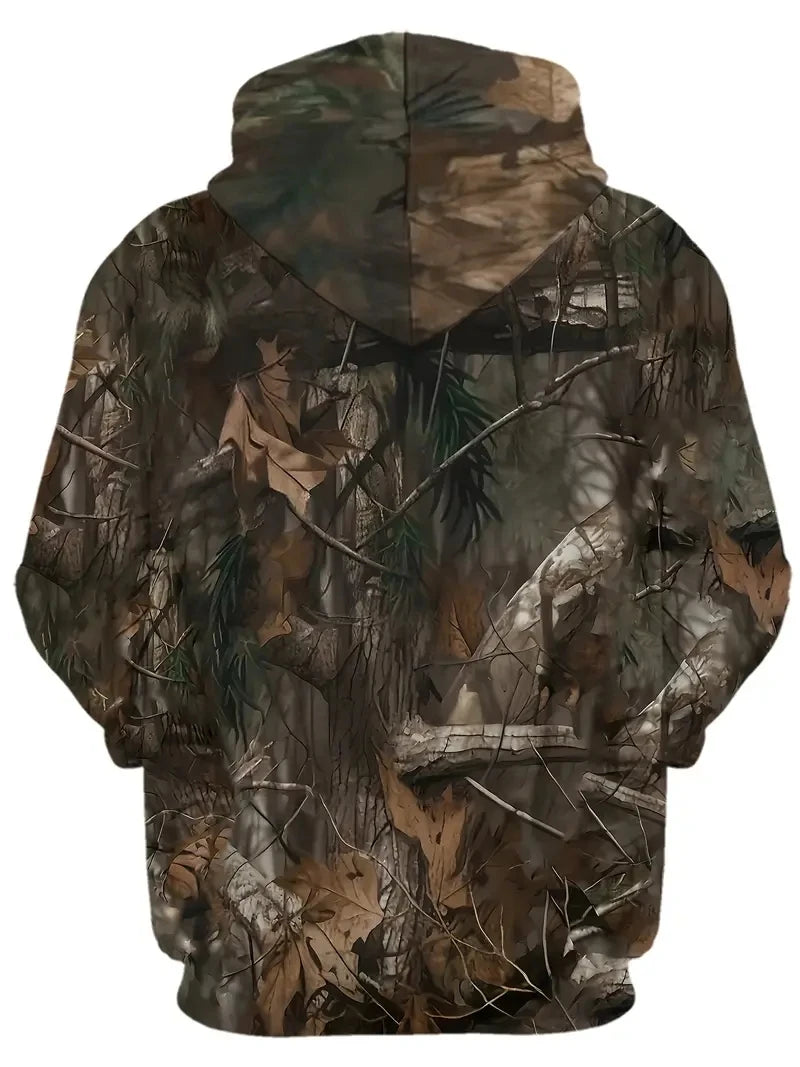 Spring Autumn Leaves Camouflage 3D Hoodies,Man/Women Loose tops Designer Sweatshirt Oversized Harajuku y2k Clothes Pullover