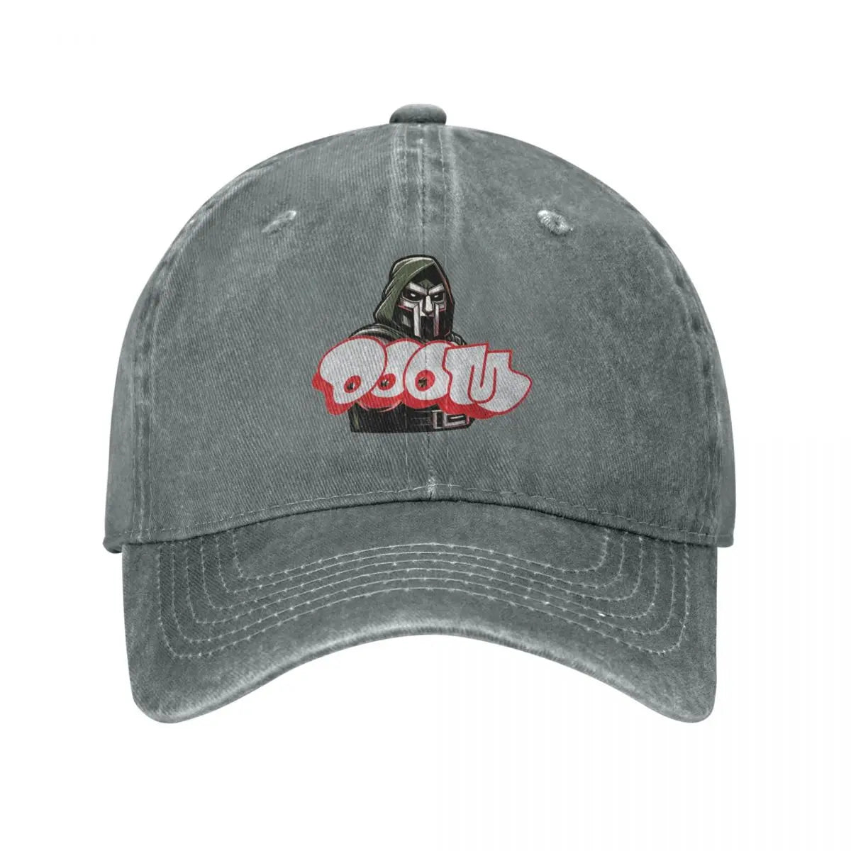 MF DOOM Unisex Retro Denim Washed Baseball Caps Men Cowboy Golf Hat Hiking Womens Trucker Cap