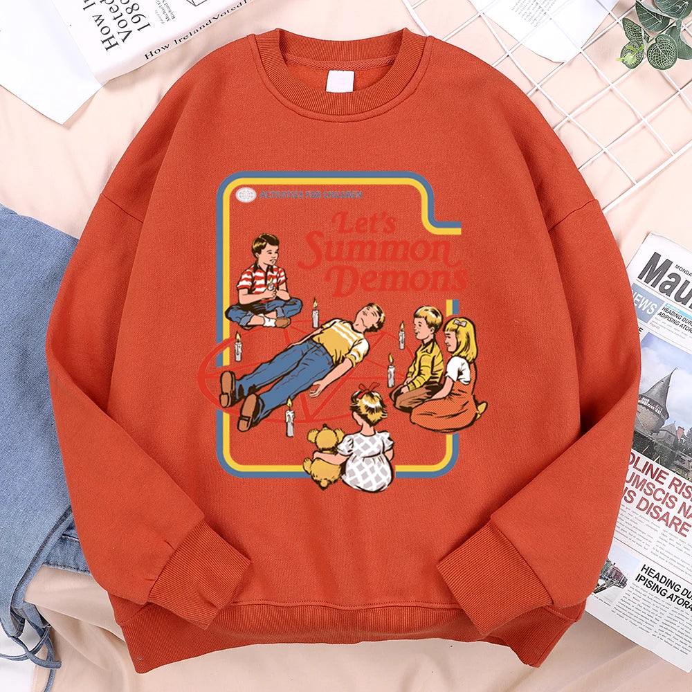 Let'S Summon Demons Master Hoodie Men Women Sweatshirt Loose Warm Clothes Personality Autumn Hoody Couple Harajuku Sportswear