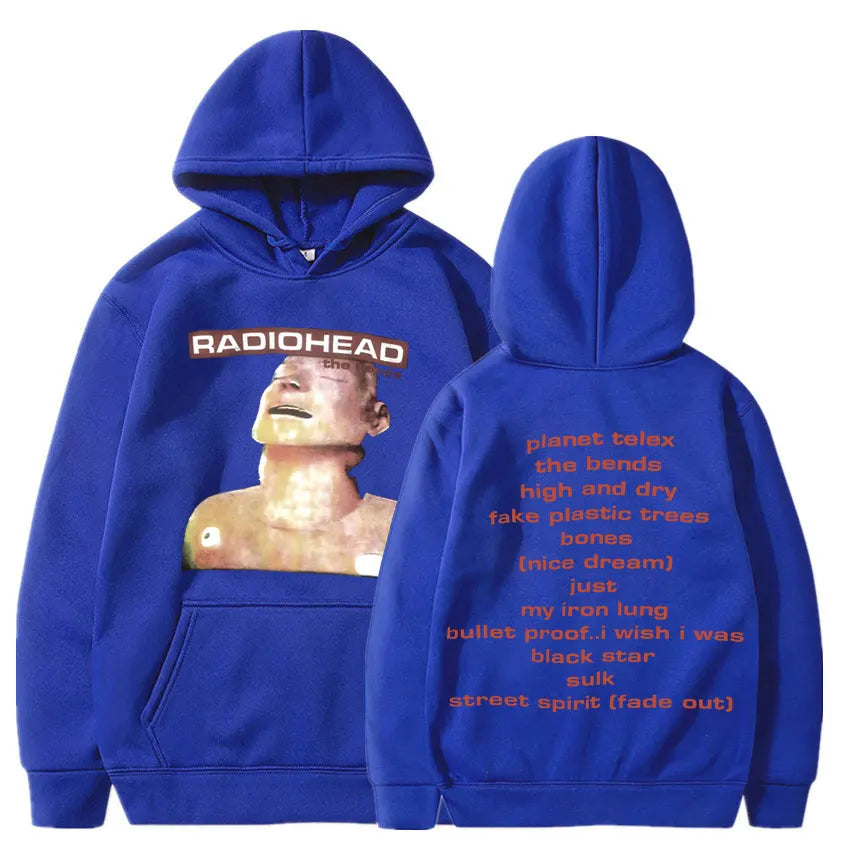 Vintage Rock Band Radiohead Hoodie Hip Hop Everything Music Album Print Sweatshirt Harajuku Streetwear Oversize Hoodies Teens