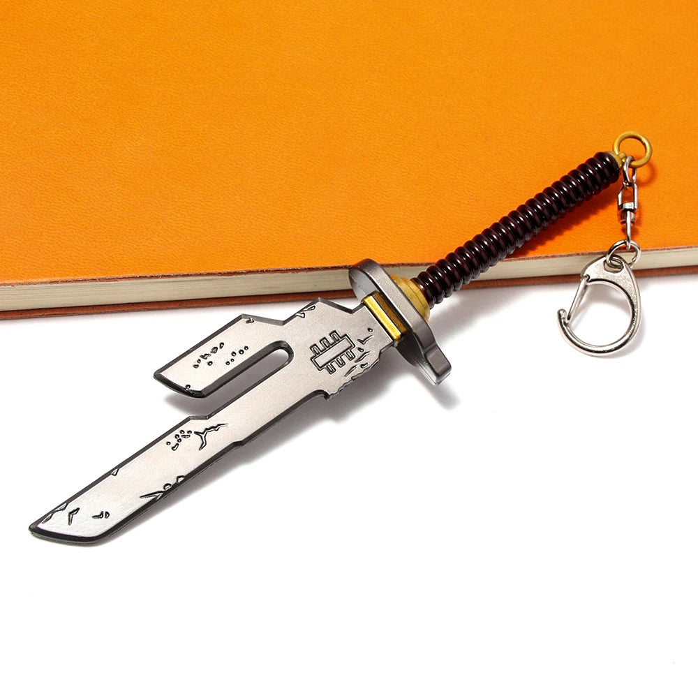 Anime Jujutsu Kaisen Keychain Nanami Kento Fushiguro Toji Weapon Model Pendant Keyring for Men Jewelry