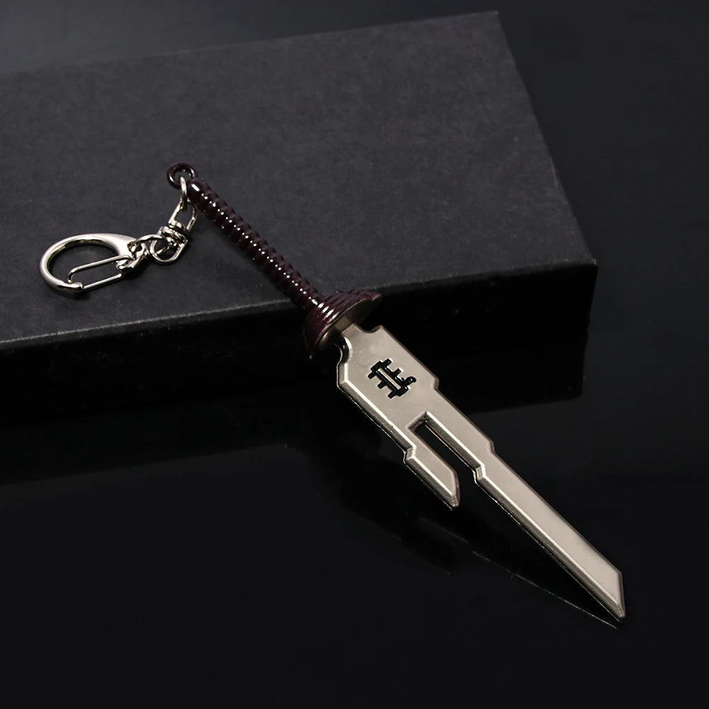 Anime Jujutsu Kaisen Keychain Nanami Kento Fushiguro Toji Weapon Model Pendant Keyring for Men Jewelry