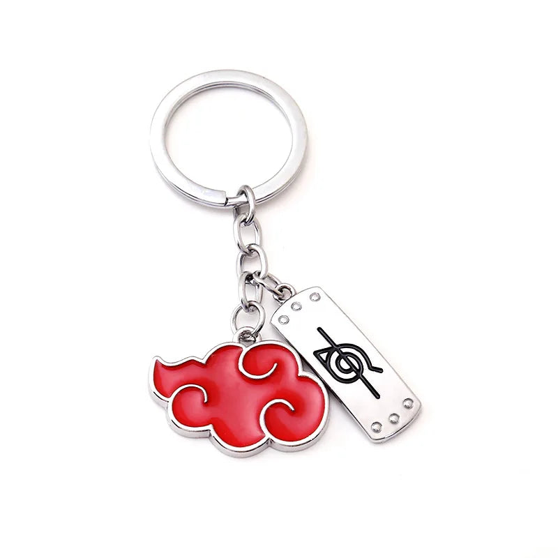 Anime Keychain Sasuke Key Chain Pendant Akatsuki Key Holder Charm Figure Chaveiro Jewelry Souvenir Gift for Fans