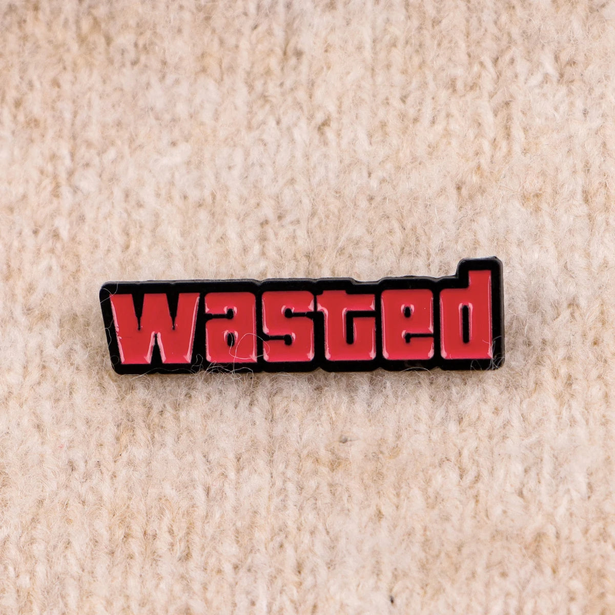 "wasted" Enamel Pin Funny Badges on Backpack Women's Brooches Hat Lapel Pins Cosplay Accessories Toys Gifts