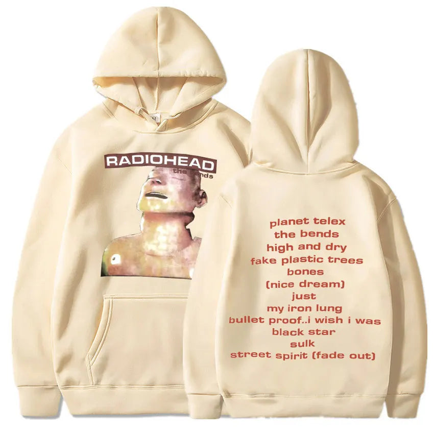 Vintage Rock Band Radiohead Hoodie Hip Hop Everything Music Album Print Sweatshirt Harajuku Streetwear Oversize Hoodies Teens