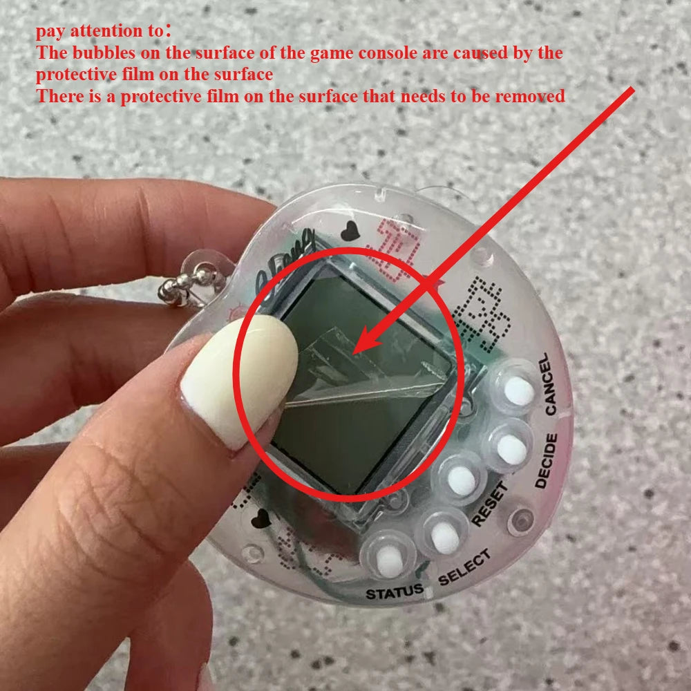 Virtual Pet Tamagotchi Toy in Russian Original German Spanish Polish Electronic Animals Kid Play Game Boy Pixel Pendant Keychain