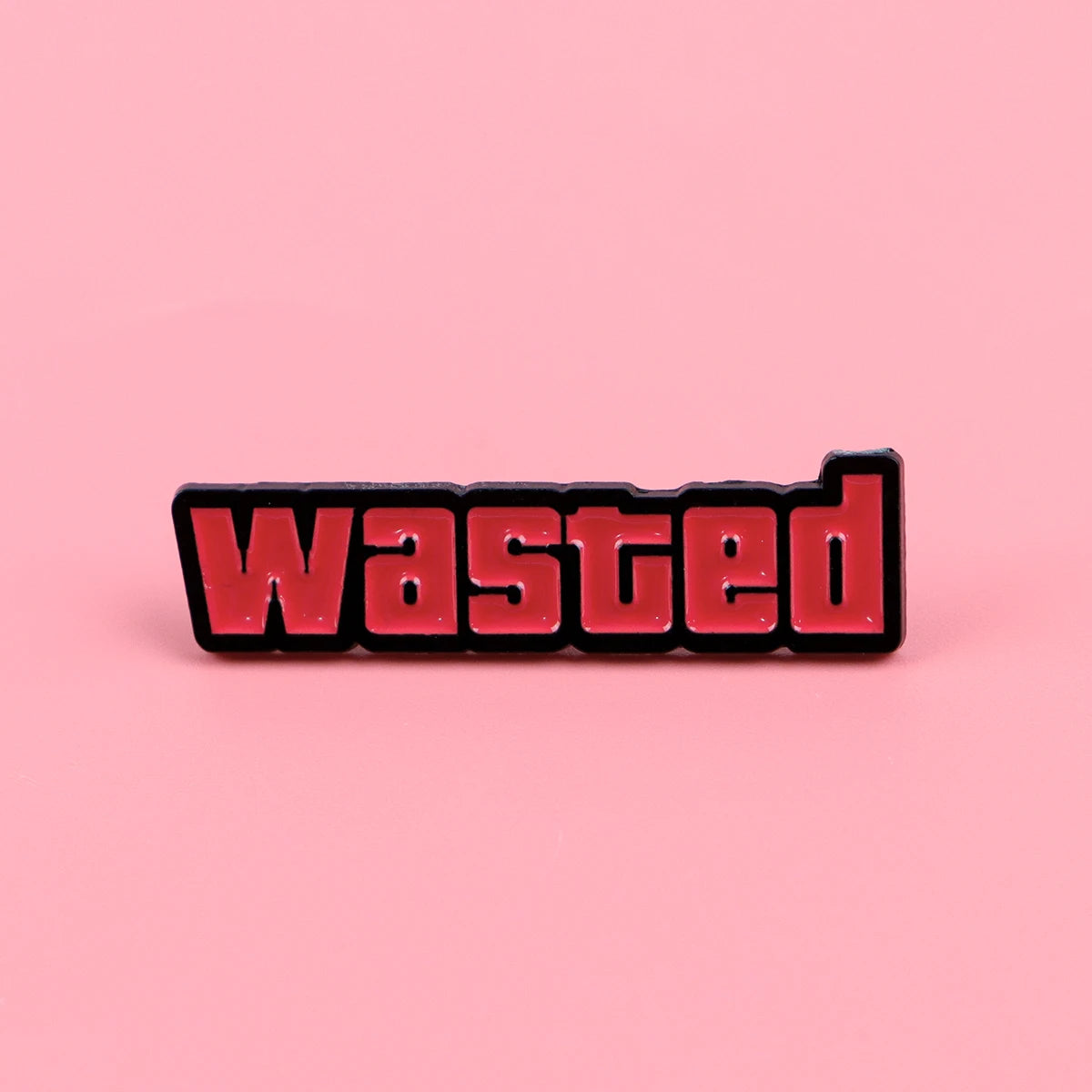 "wasted" Enamel Pin Funny Badges on Backpack Women's Brooches Hat Lapel Pins Cosplay Accessories Toys Gifts