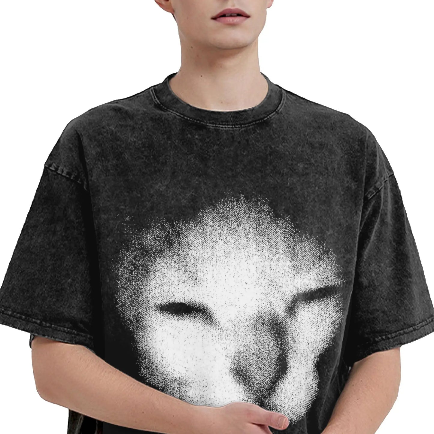 Ibuprofen Cat Meme Washed T Shirts Streetwear Hip Hop Vintage T-Shirts  Tees Tops for Men Women 100% Cotton Street Summer