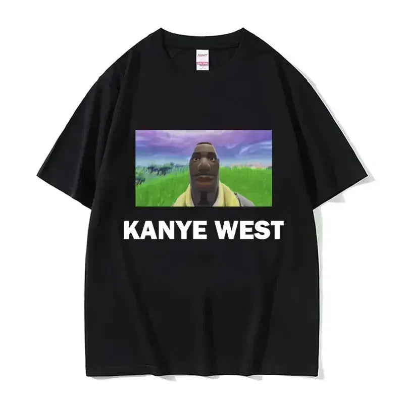 Funny Kanye West Meme T-Shirt Men's Fashion Vintage Hip Hop Rap Style Tshirt Men Women Short Sleeve T Shirt Streetwear