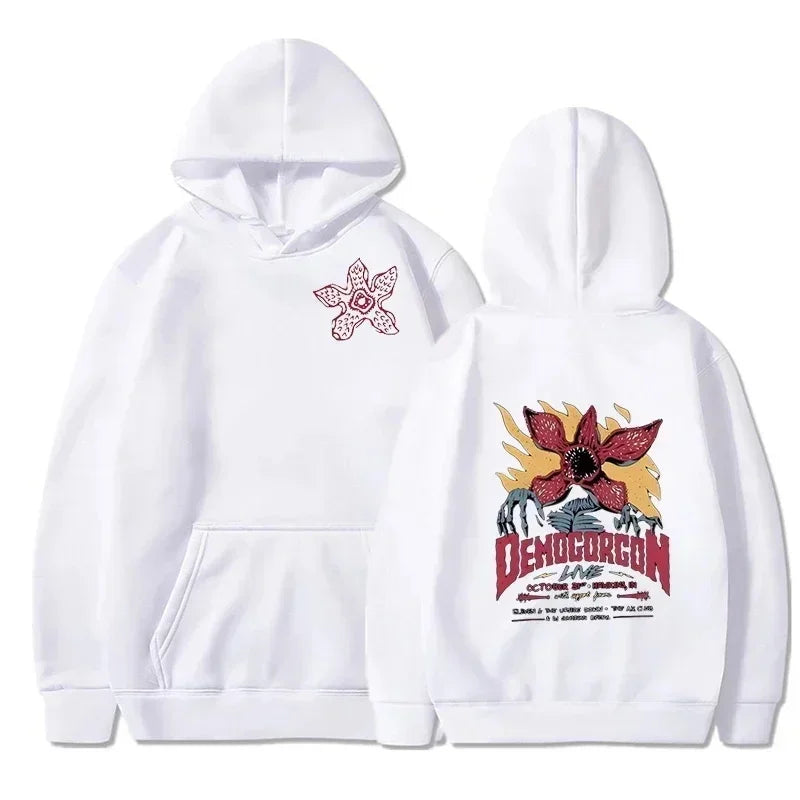 2024 Spring Men's Sportswear Printed Pattern Hooded Street Clothing Pullover Fashion Casual Sweatshirt Loose Street Hoodie