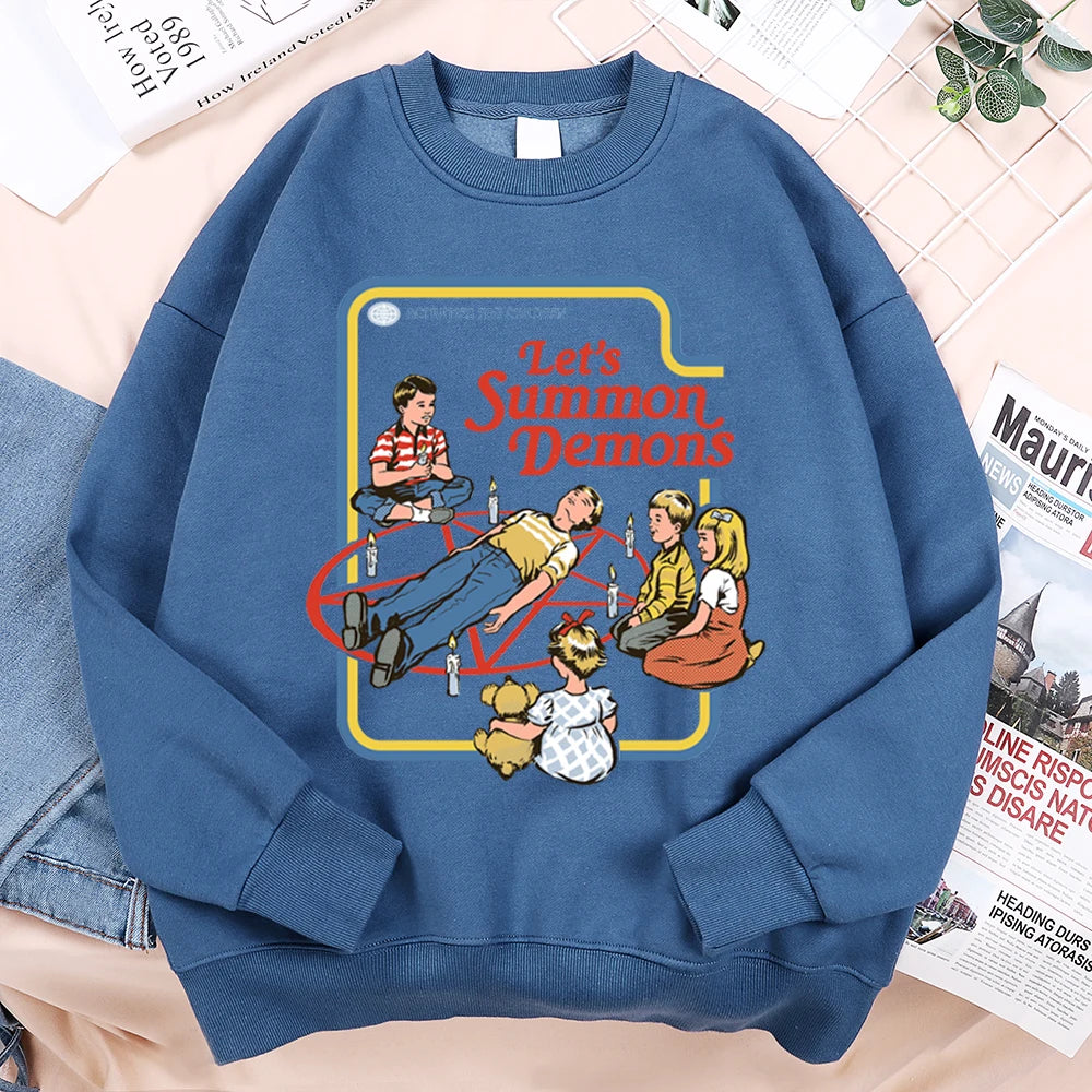 Let'S Summon Demons Master Hoodie Men Women Sweatshirt Loose Warm Clothes Personality Autumn Hoody Couple Harajuku Sportswear