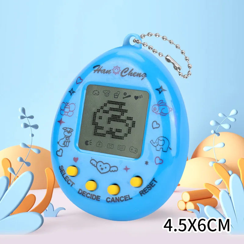 Virtual Pet Tamagotchi Toy in Russian Original German Spanish Polish Electronic Animals Kid Play Game Boy Pixel Pendant Keychain