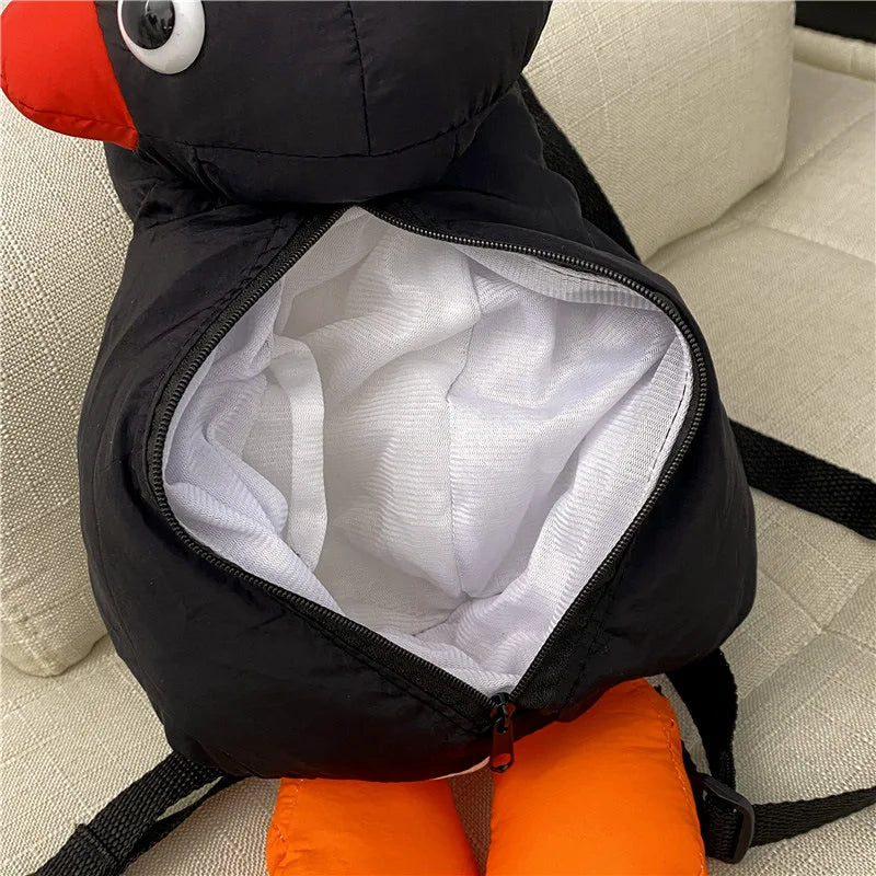 Cartoon Funny Cute Cuddle Penguin Backpack Fashion Personality Plush Doll Bag Children's Bag Shoulder Bag Mini Knapsack Bags