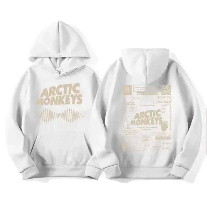 Arctic Monkey retro hoodie Men's pattern print Music album retro cap sweatshirt Hip-hop style hoodie