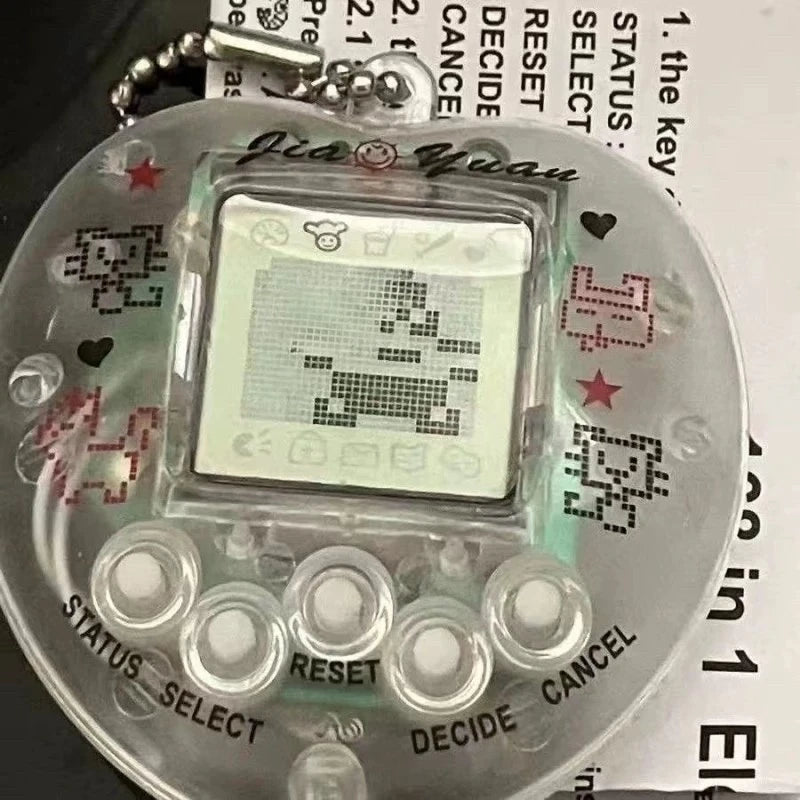 Virtual Pet Tamagotchi Toy in Russian Original German Spanish Polish Electronic Animals Kid Play Game Boy Pixel Pendant Keychain