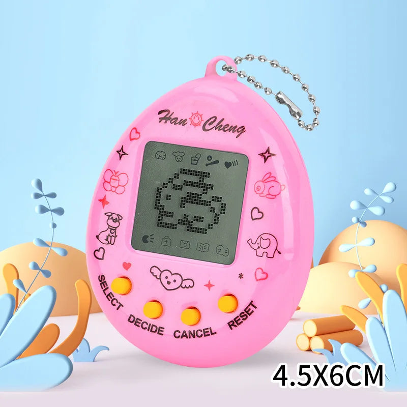 Virtual Pet Tamagotchi Toy in Russian Original German Spanish Polish Electronic Animals Kid Play Game Boy Pixel Pendant Keychain