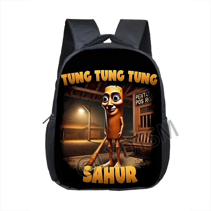 12inch Funny Italian Brainrot Small Backpack for 2-4 Years Old Tralalero Tralala Kids Baby Cartoon School Bags Children Bookbag