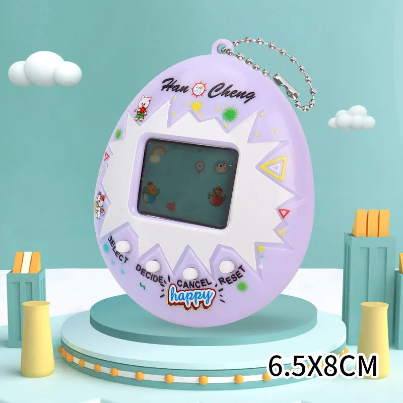 Virtual Pet Tamagotchi Toy in Russian Original German Spanish Polish Electronic Animals Kid Play Game Boy Pixel Pendant Keychain