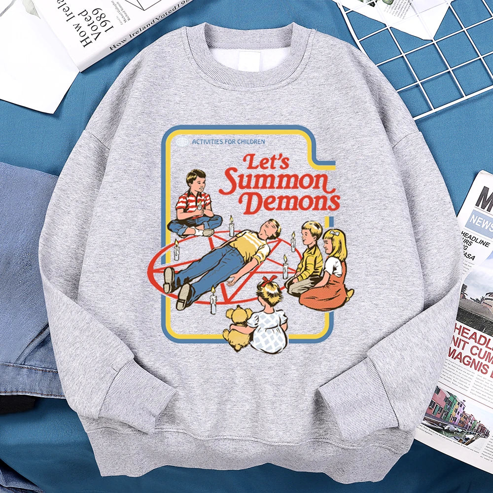 Let'S Summon Demons Master Hoodie Men Women Sweatshirt Loose Warm Clothes Personality Autumn Hoody Couple Harajuku Sportswear