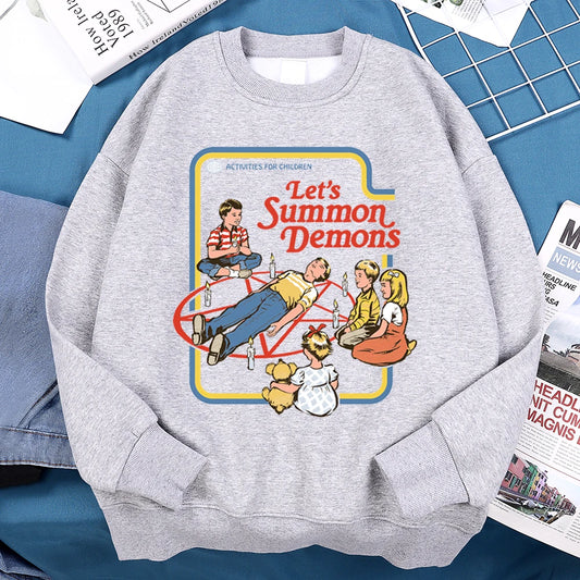 Let'S Summon Demons Master Hoodie Men Women Sweatshirt Loose Warm Clothes Personality Autumn Hoody Couple Harajuku Sportswear