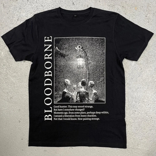Bloodborne - Hunter and Light Messenger T-Shirt 90s Movie Shirt Men's T-Shirt Couple Cotton Top harajuku t shirt
