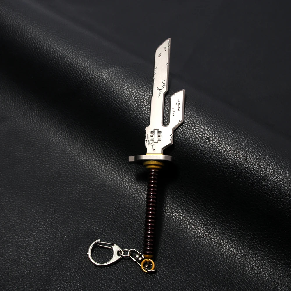 Anime Jujutsu Kaisen Keychain Nanami Kento Fushiguro Toji Weapon Model Pendant Keyring for Men Jewelry