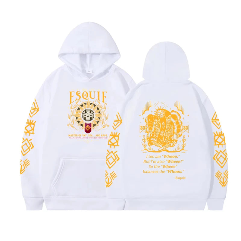 Skiing Clair Obscur Expedition 33 Hat Expedition 33 Hat Graphic Hat Fun Game Autumn and Winter Print 100% Pure Cotton Hoodie