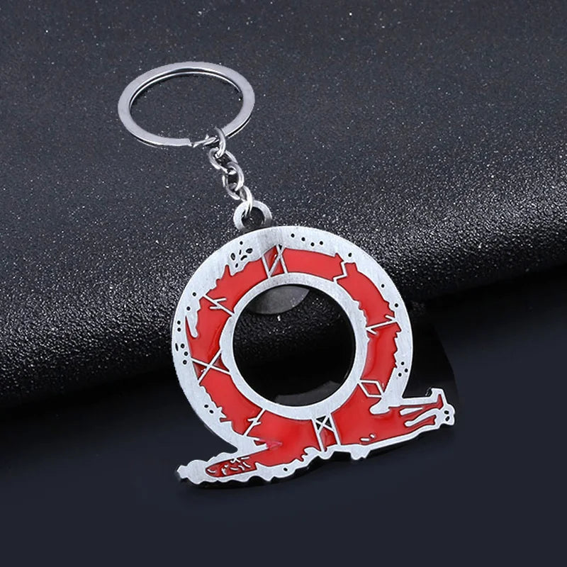 New God of War 5 Ragnarok Keychain Thor's Hammer Mjolnir Key Chain Levitan's Axe Keyring Blades of Exile Chaos Game Accessories