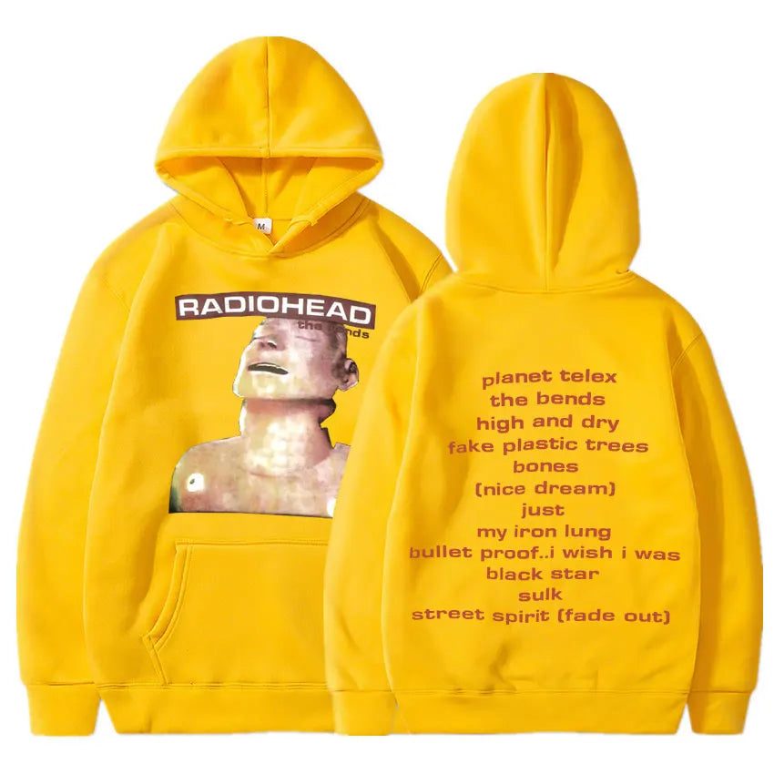 Vintage Rock Band Radiohead Hoodie Hip Hop Everything Music Album Print Sweatshirt Harajuku Streetwear Oversize Hoodies Teens