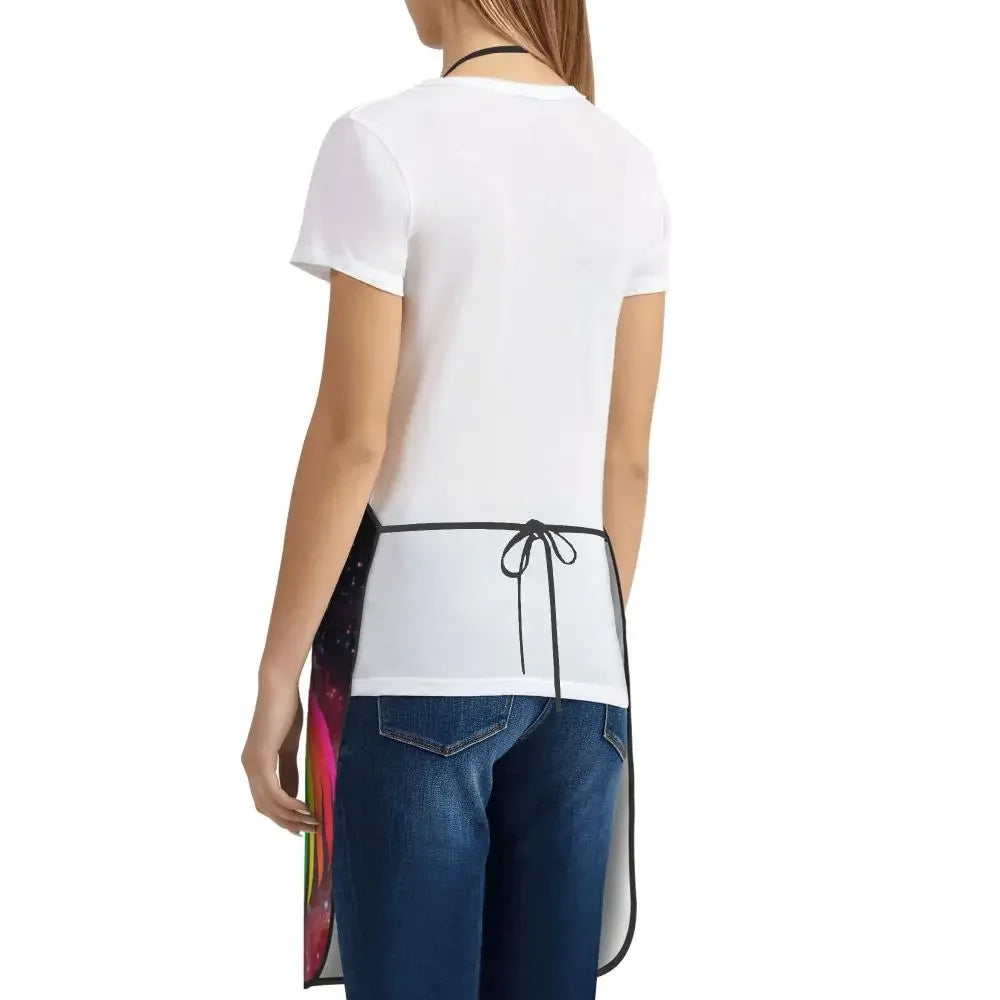 Unisex Space Pizza Cat Meme Bib Apron Adult Women Men Chef Tablier Cuisine for Cooking Kitchen Funny Animal Baking