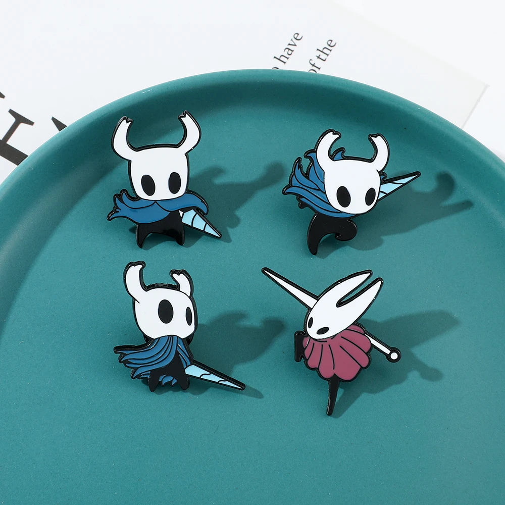 Hollow Knight Enamel Pins Cute Cartoon Metal Brooch Game Jewelry Badge for Backpack Pins Accessories Gifts