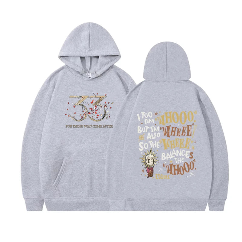 Skiing Clair Obscur Expedition 33 Hat Expedition 33 Hat Graphic Hat Fun Game Autumn and Winter Print 100% Pure Cotton Hoodie