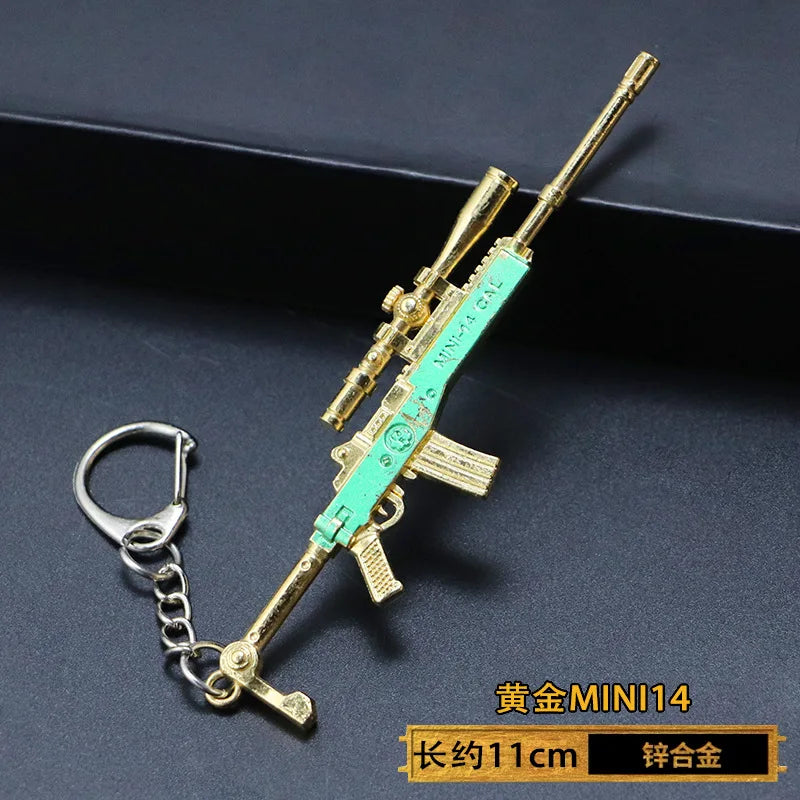 1pc Toy Gun Keychain, Alloy Toy Gun Model Pendant Car Key Chain Car Key Ring Gift For Men Boys