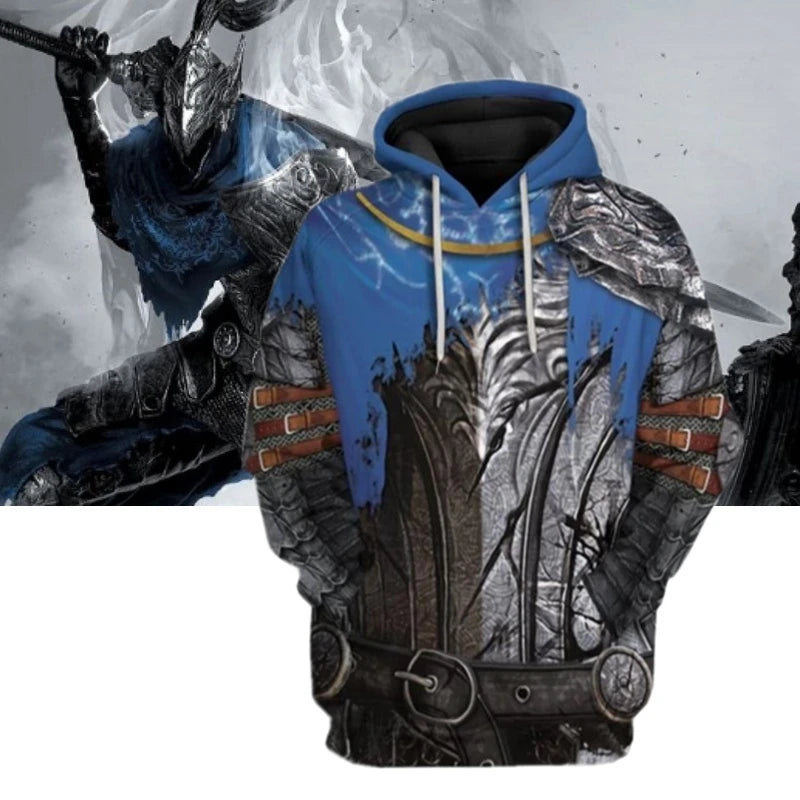 Men's And Women's 3d Printed Popular Game Dark Souls Hoodie New Fashion Casual Hooded Sweatshirt Cool Sport Oversized Loose Top