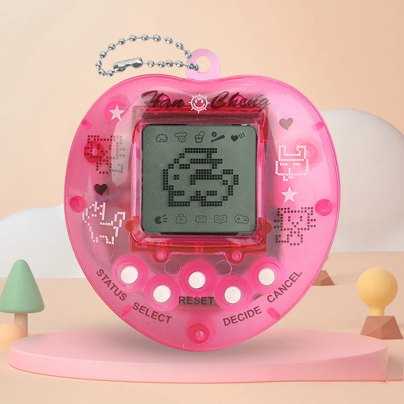Virtual Pet Tamagotchi Toy in Russian Original German Spanish Polish Electronic Animals Kid Play Game Boy Pixel Pendant Keychain